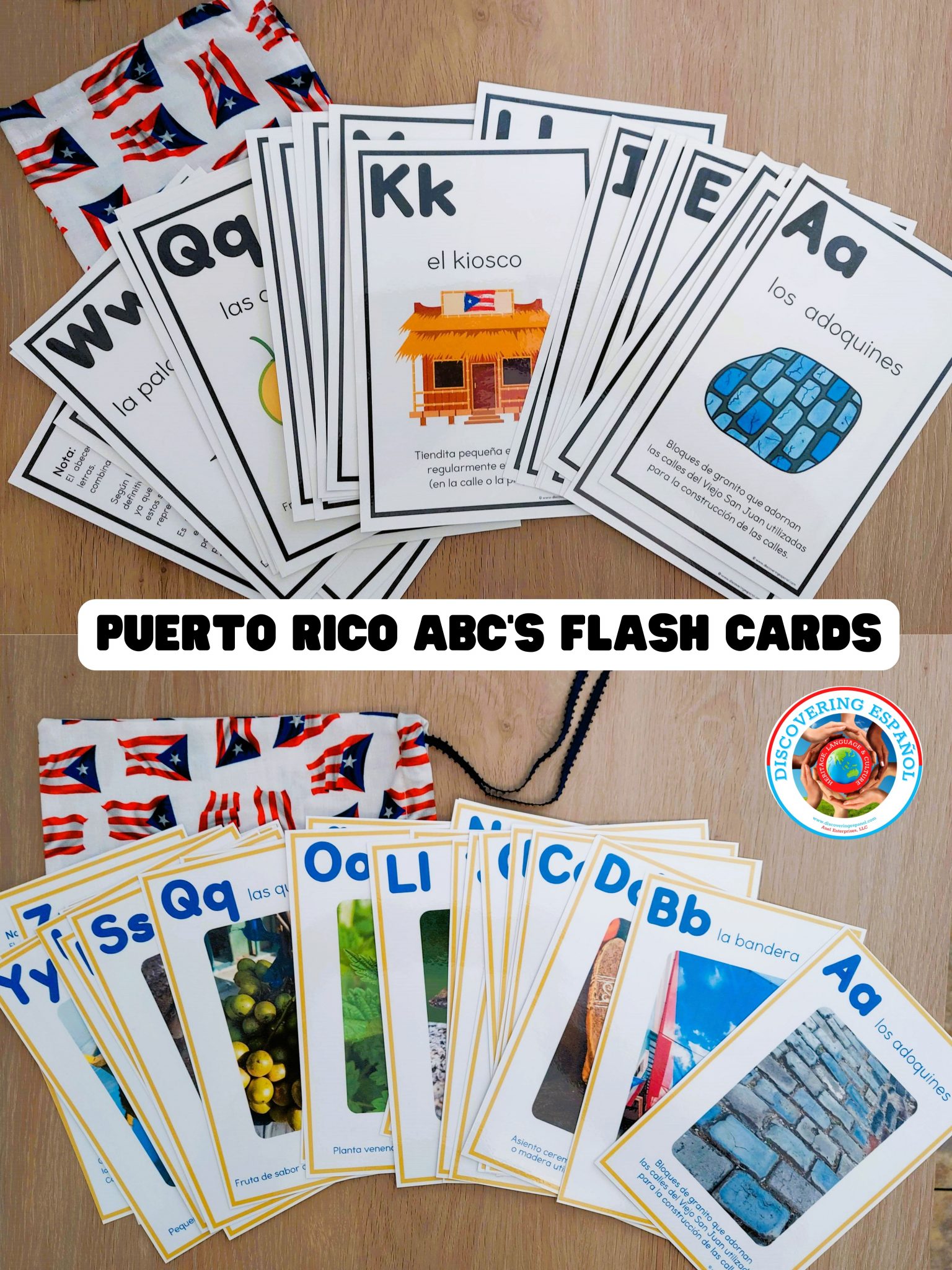 Puerto Rico ABC Flashcards and Workbook