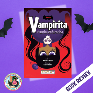 a book cover with bats on a purple background